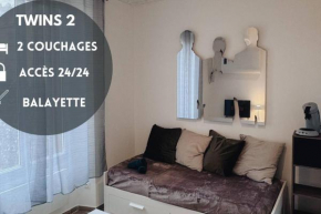 Twinsroom2 Wifi 2pers Accès 24sur7